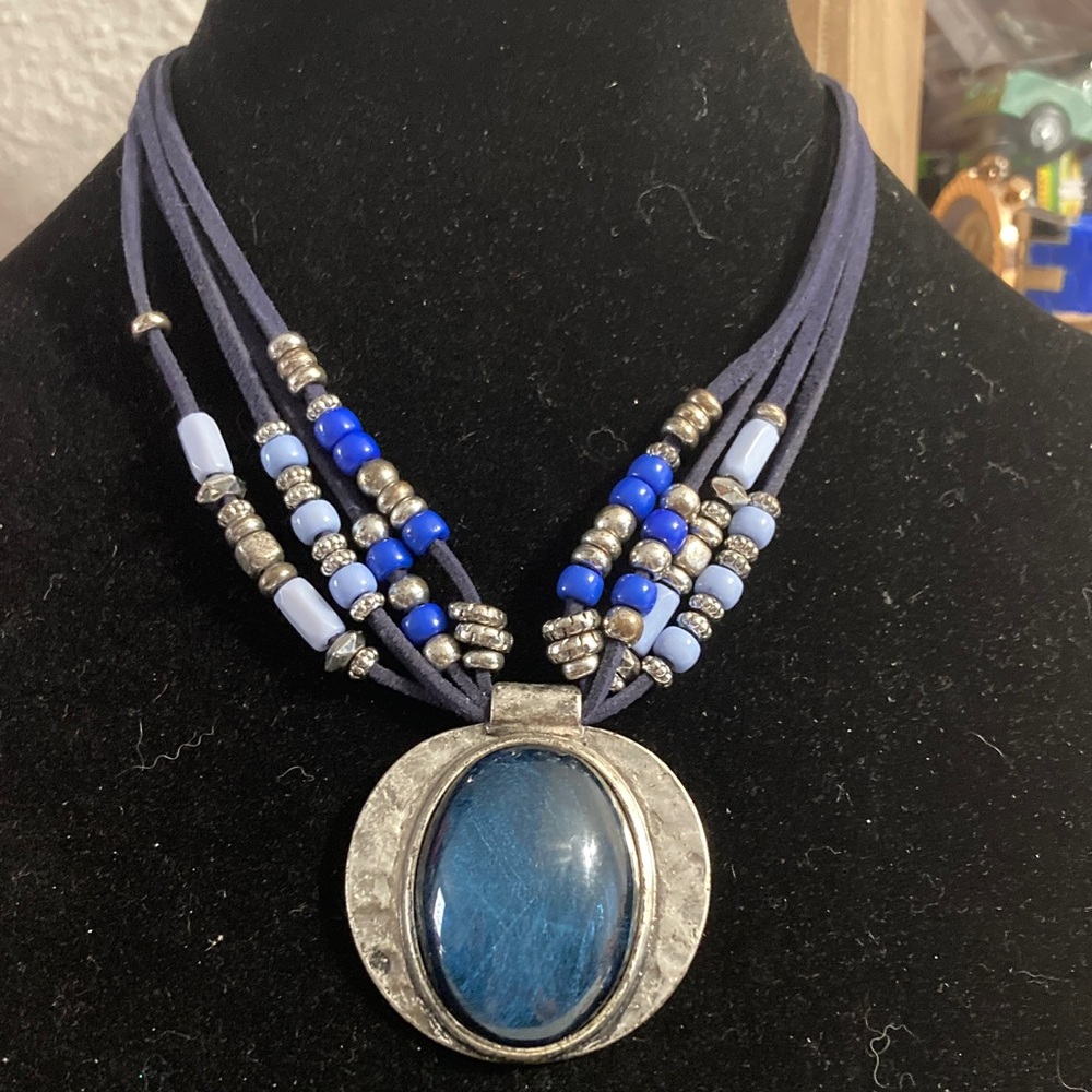 Ruby Rd. Blue and Silver Multi-Strand Necklace